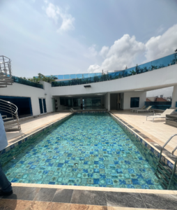 Waterproofing leaking pool