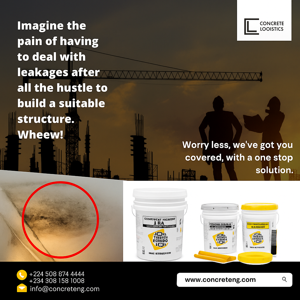 Concrete crack and leakage repair